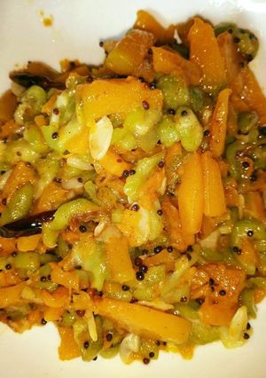 A picture of Pumpkin torai curry.