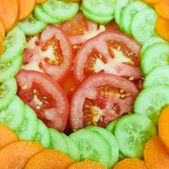 Tomato cucumber carrot salad#salads A picture of Tomato cucumber carrot salad#salads.