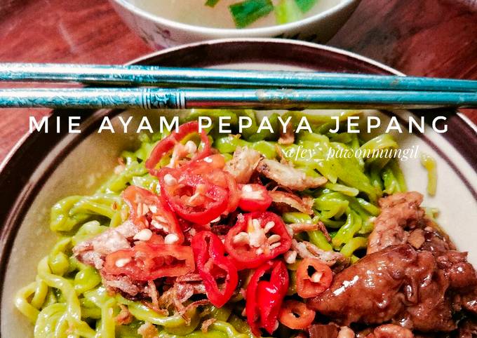 Ini dia! Resep mudah bikin Mie Ayam Pepaya Jepang  nikmat