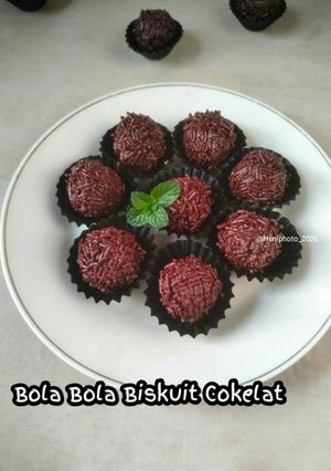 Foto resep Bola Bola Biskuit Cokelat