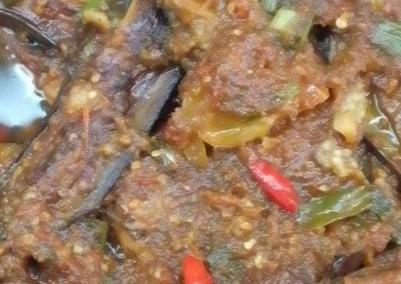 Terong goreng bumbu balado saos kecap