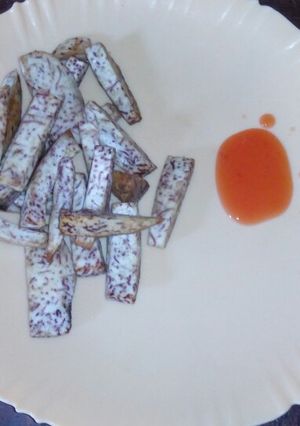 A picture of Baked nduma.