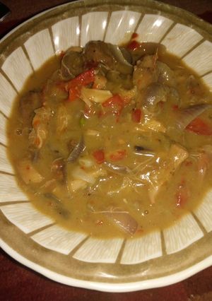 A picture of Shredded chicken.