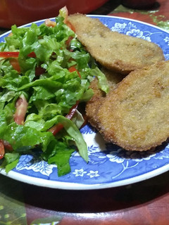 Una foto de Milanesas de Berenjena
