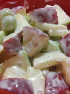 A picture of Creamy boiled apple salad.