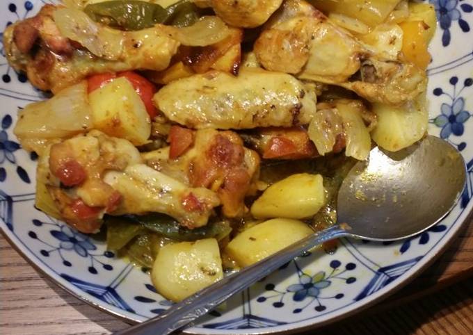 Standar Resep memasak Oven ayam dan kentang dijamin menggugah selera