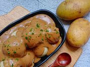 Gambar mashed potato gravy