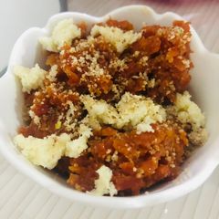 A picture of Malai Gajer halwa (jhat pat).