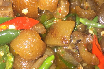 Cara Gampang Membuat Tumis kikil cabe iris Simpel