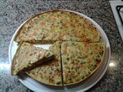 Una foto de quiche sin masa