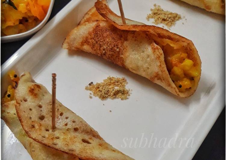 Recipe of Super Quick Homemade Stuffed mini dosas
