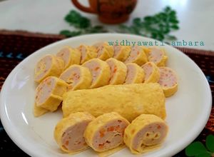 Foto resep Rolade Ayam Selimut Dadar (ayam cincang digulung telur dadar)