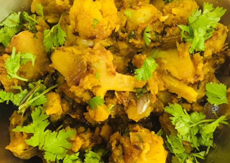 Easiest Way to Prepare Quick Cauliflower potato fry