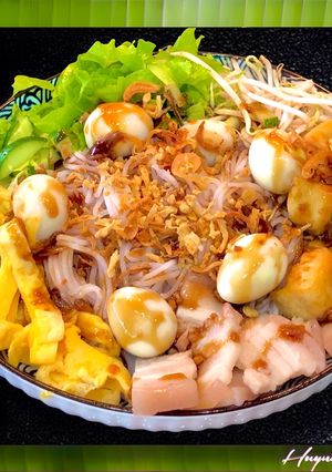 Hình của món Bún Nước Tương Nam Bộ.