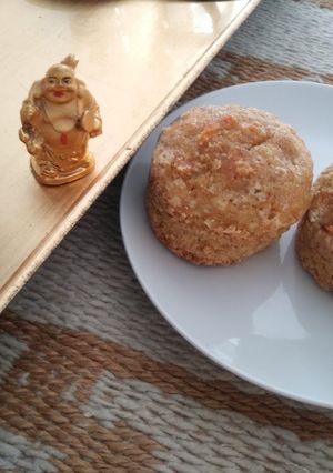 Una foto de Muffins integrales de zanahoria