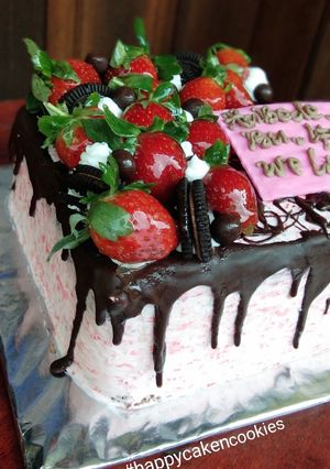 Foto resep Strawberry cake (kukus)