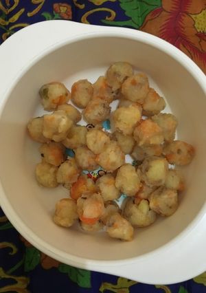 Foto resep Bola kentang tumis daging (Mpasi 10+)