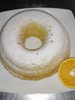 Una foto de Budín de naranja sin huevos