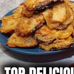 A picture of Eggplant, ham, cheese — and done! The most delicious mini sandwiches.