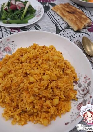 عکسی از دستور گوجه پلو (استانبولی) 😍