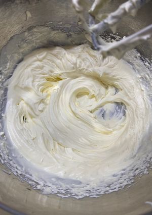 Una foto de Crema chantilly