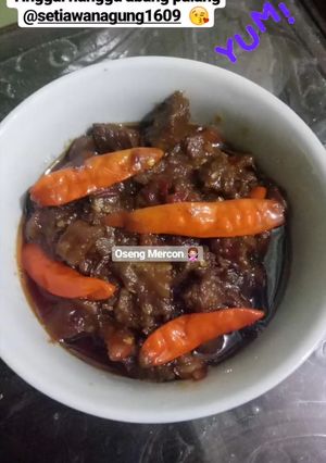 Foto resep Oseng Daging Mercon