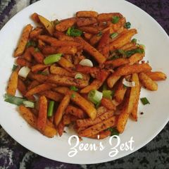 Chilli Garlic Fries A picture of Chilli Garlic Fries.