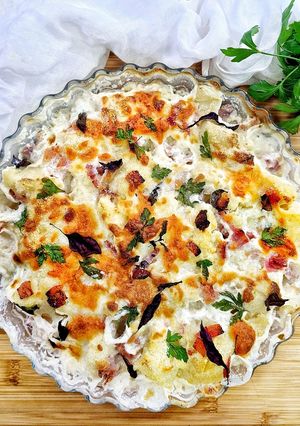 Foto principal de Coliflor con bacon gratinado