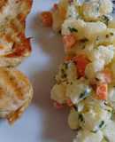 Ensalada rusa con un toque de ciboulette