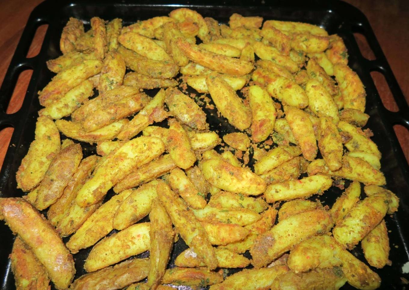 SPICY OVEN BAKED POTATO WEDGES | Crispy Potato Wedges