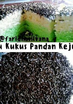 Foto resep Bolu Kukus Pandan Keju