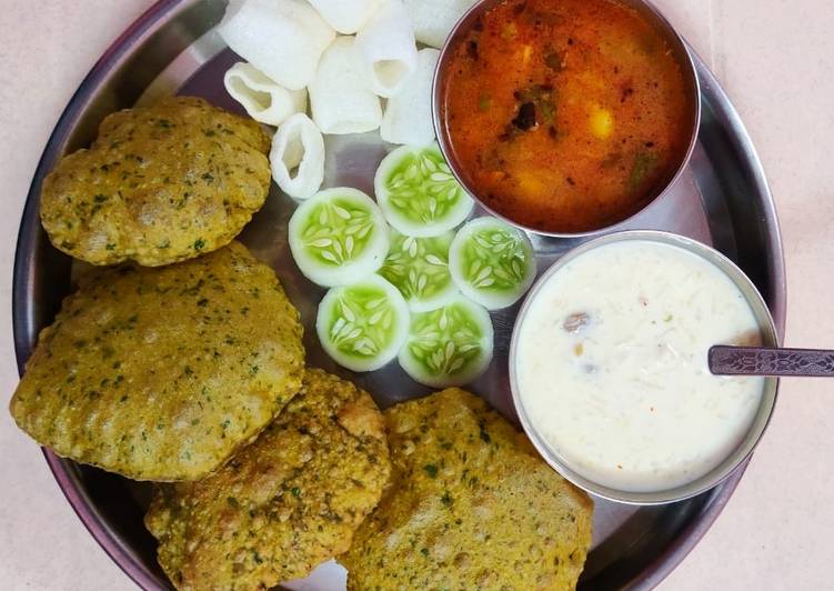 Step-by-Step Guide to Prepare No Onion No Garlic Puri Thali