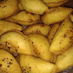 A picture of Milk Powder Coconut Gujiya.