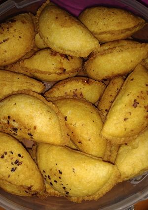A picture of Milk Powder Coconut Gujiya.