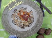 Gambar jamur shitake pasta