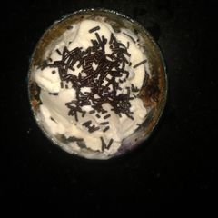 A picture of No oil  microwave cohocolate brownie.