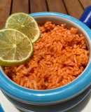 Arroz rojo en microondas
