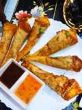 Chicken samosa patti Cones