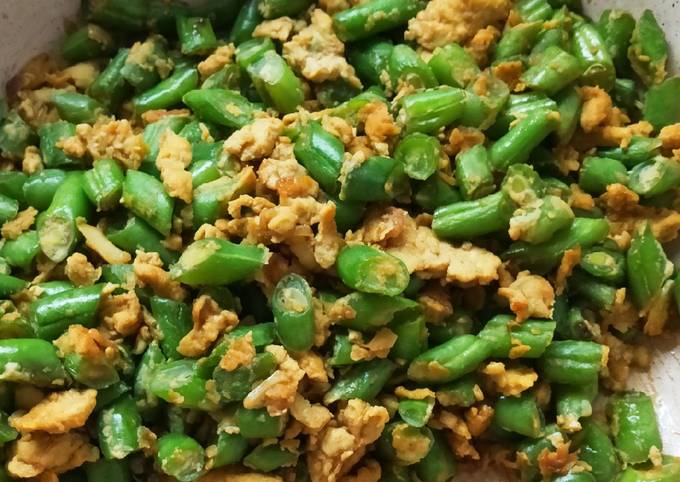 Resep Buncis cah telur, irit simple dan bergizi, Bisa Manjain Lidah