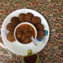 A picture of Chicken shami kabab.
