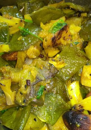A picture of Flat beans curry.