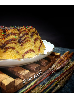 عکسی از دستور کیک وانیلی باتر میلک