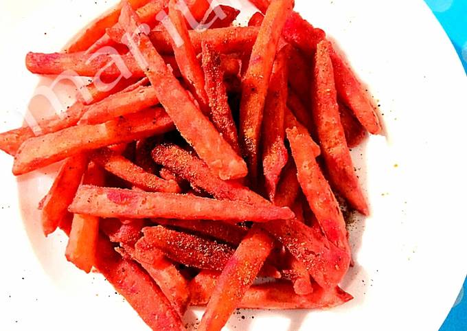 Recipe of Award-winning Tandori fries Valentine day fries 😂❤️