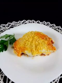 Una foto de Judías verdes gratinadas con picadillo de ternera