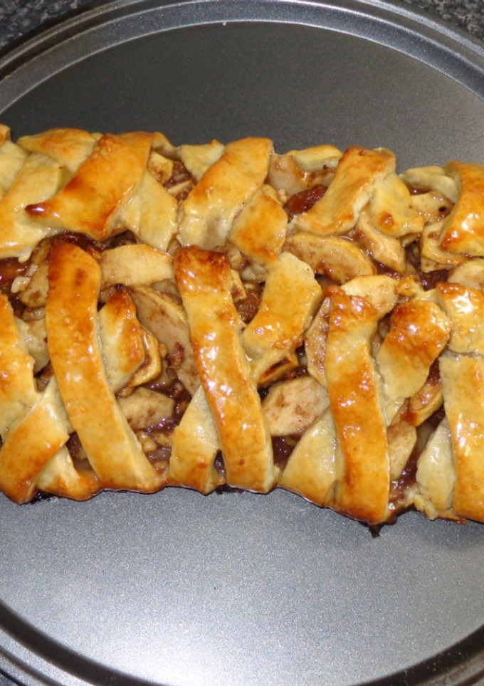Una foto de Strudel de manzana
