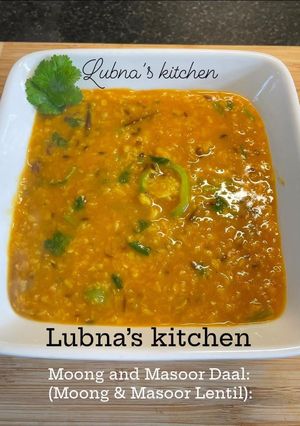 A picture of Moong and Masoor Daal: (Red & Yellow lentil).
