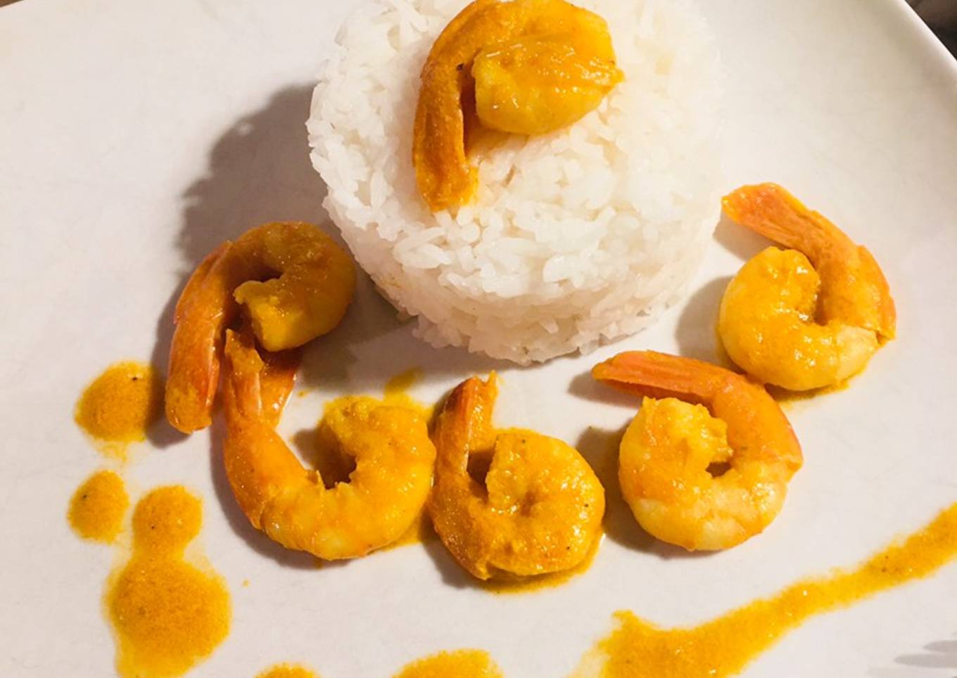 Curry de crevettes au companion
