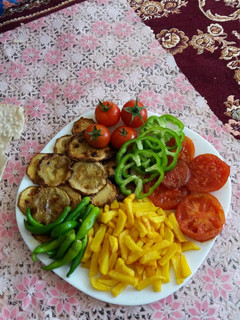 عکسی از دستور سیب زمینی با کدو