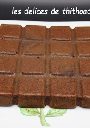 Une photo de Moelleux au chocolat et compote de pommes