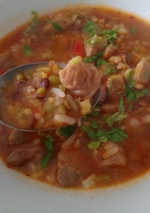 Una foto de Guiso con mix de legumbres